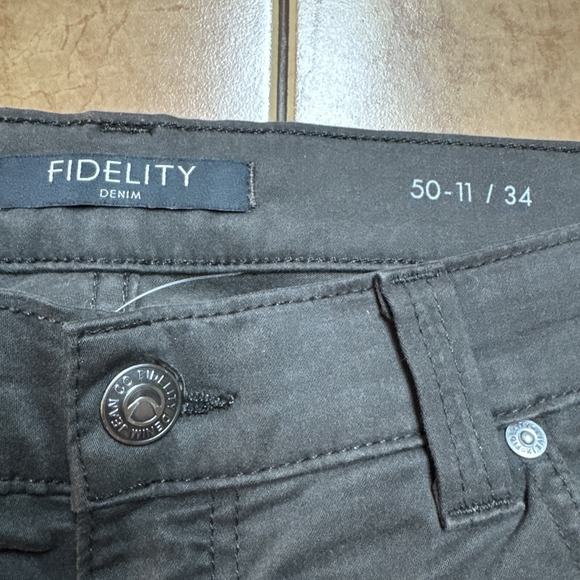 Fidelity Jeans Mens Sz 34 x 34 Brown Havana Twill Soft Denim Modal Blend pants - Picture 3 of 12